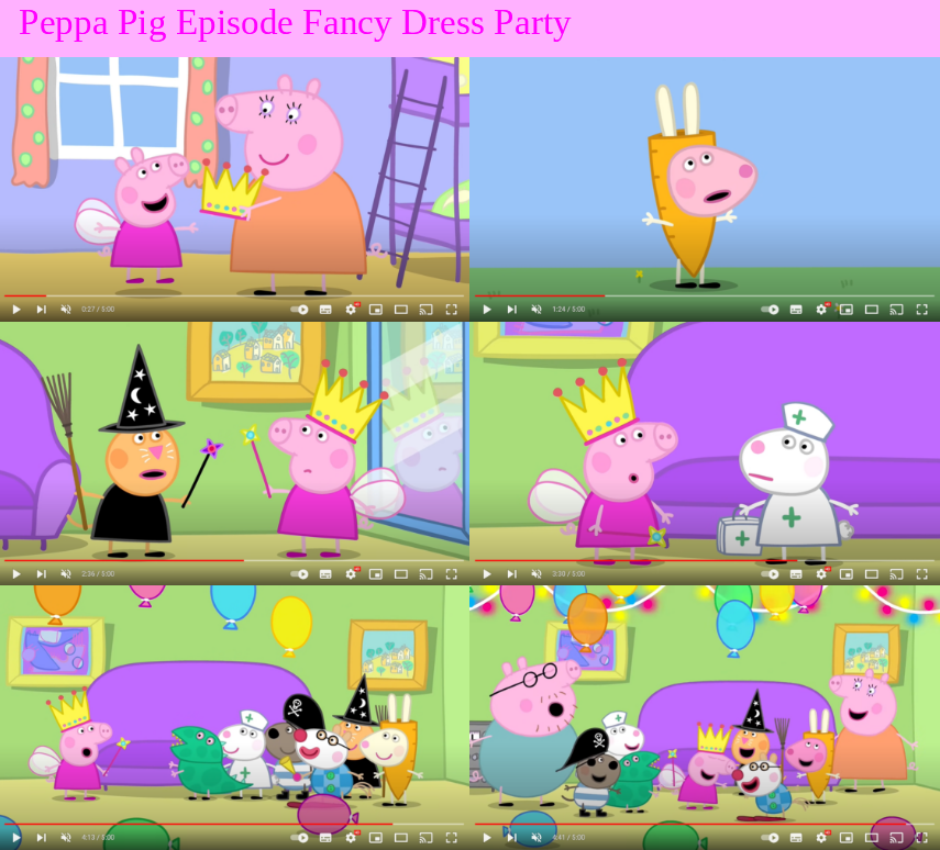 Peppa pig costume party clearance