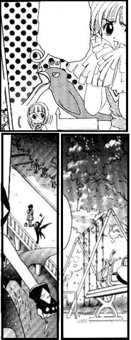 Divers vues du parc dans le manga