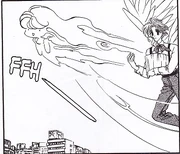 Ambre invoquant un esprit de l'air