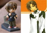 Illustration de Kazahaya et figurine
