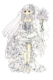 Design de robe de mariée pour Chii vue de face