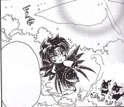 Crystalia (gauche) et Bérylia (droite) admirant le machiavélisme de leur maître