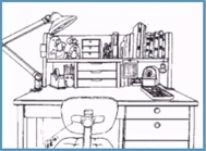 Concept art du bureau de Sakura