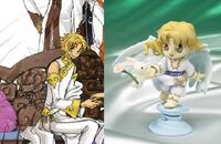 Illustration d'Ambre et figurine