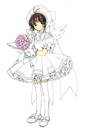 Design de robe de mariée pour Sakura Kinomoto vue de face