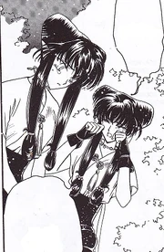 Crystalia (gauche) et Bérylia (droite) pleurant la mort de Shûichirô