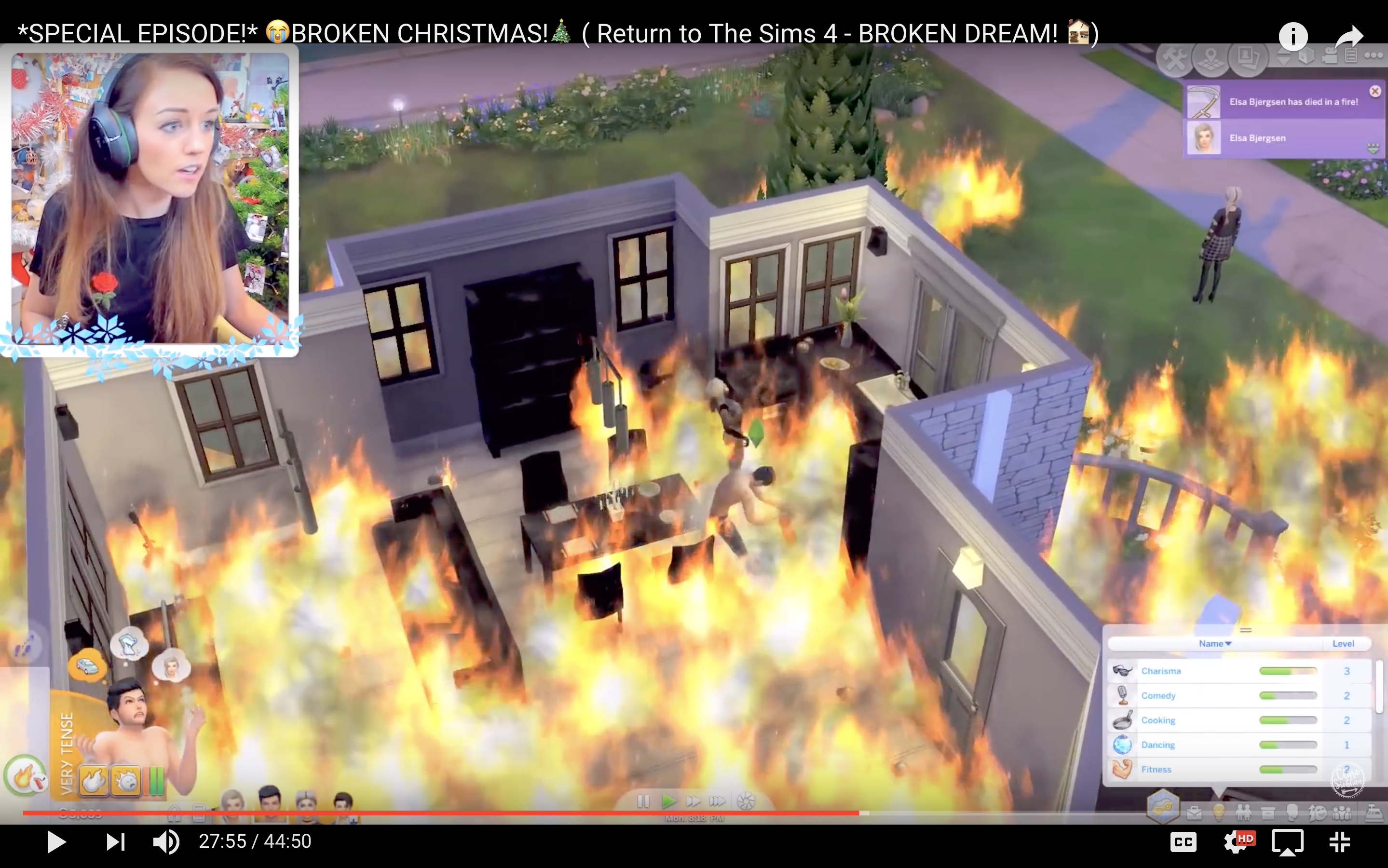 start a fire sims 4
