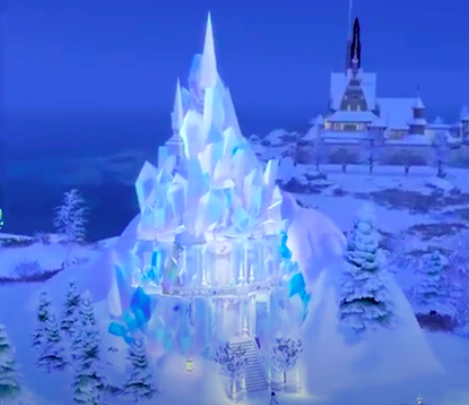 elsa's frozen ice palace