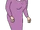 Mujer sin nombre con vestido morado