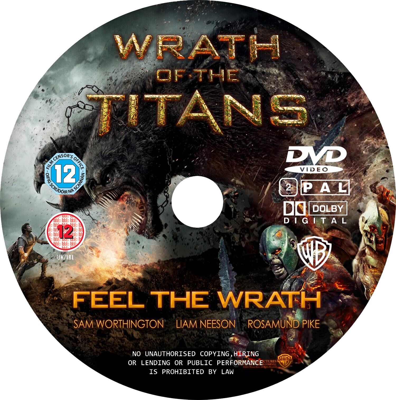 Lot Of 2 DVDs Movies: CLASH OF THE TITANS & WRATH OF THE TITANS