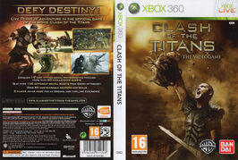 Clash of the Titans The Videogame X-Box 360 covers