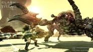 Scorpiochvid.jpg (101 KB) Perseus vs a Scorpioch in Clash of the Titans: The Videogame