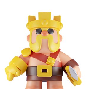 Clash royale barbarian king