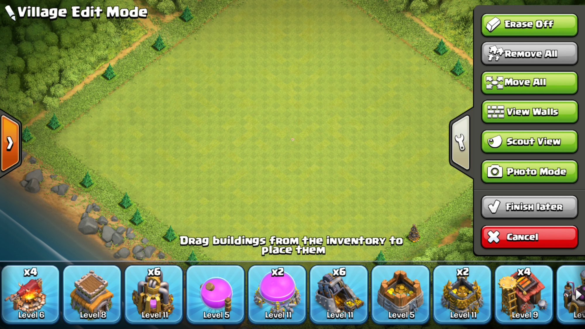 Maps Of Clash Of Clans Village Edit Mode | Clash Of Clans Wiki | Fandom