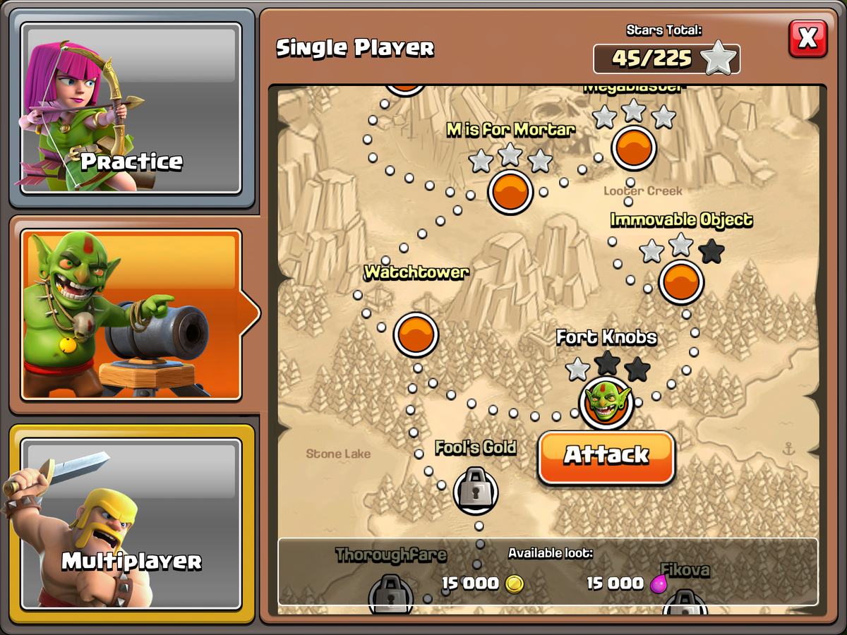 Single Player Campaign, Clash of Clans Wiki