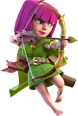 clash of clans archer face