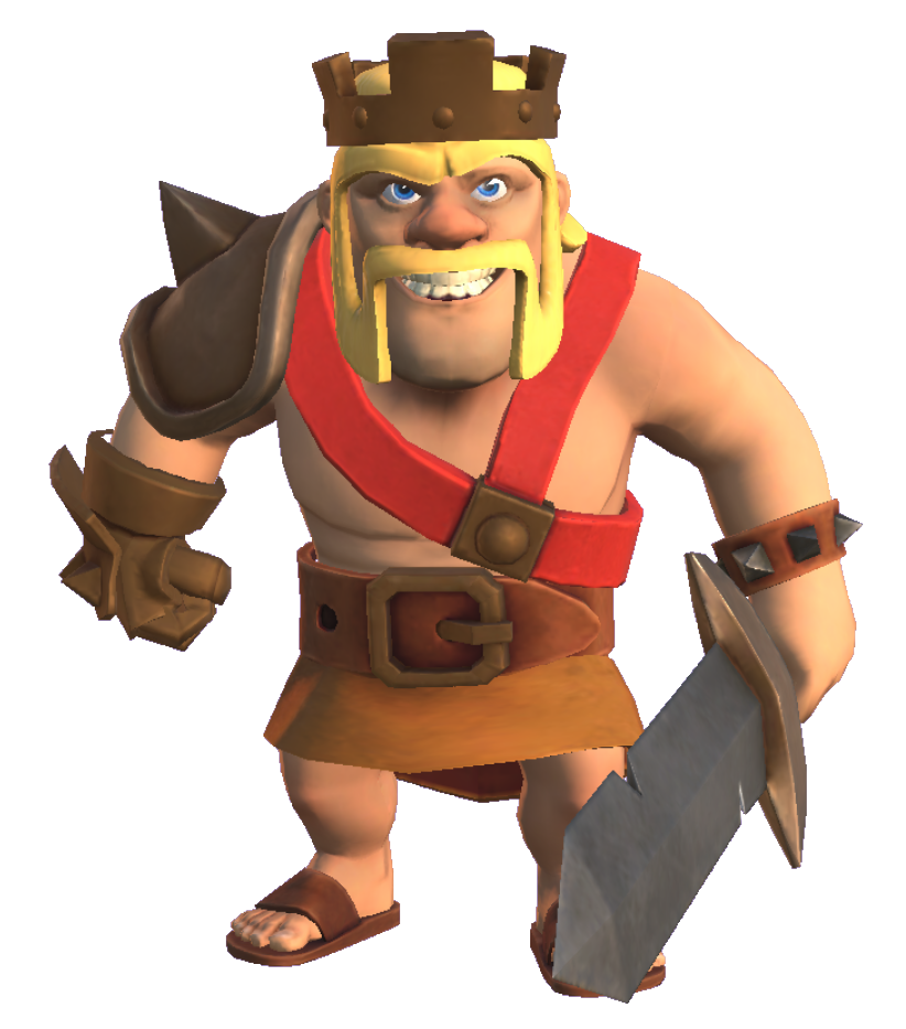 Clash royale barbarian king