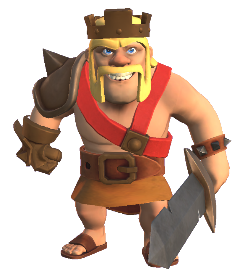 Summer King: New Barbarian King hero skin in Clash of Clans