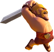 A Barbarian attacking