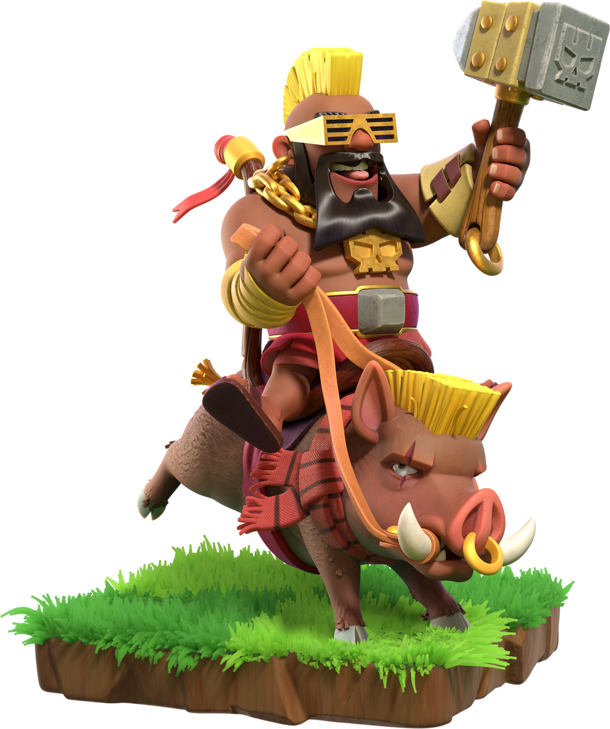 Hog rider wallpaper Clash royale | Clash royale, Rider, Wallpaper