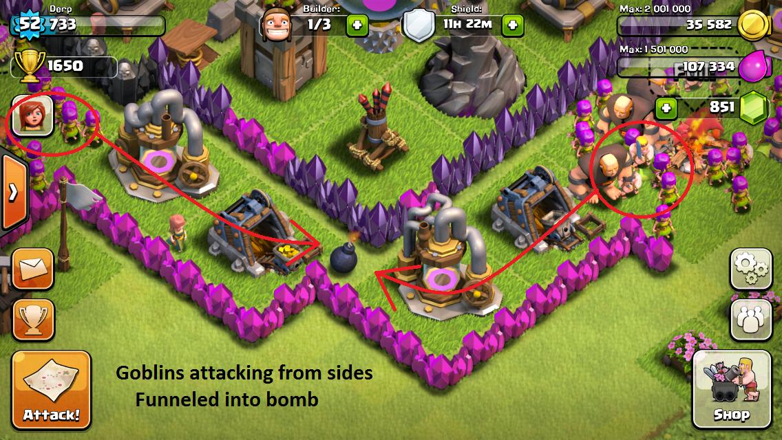 clash of clans strategy defense
