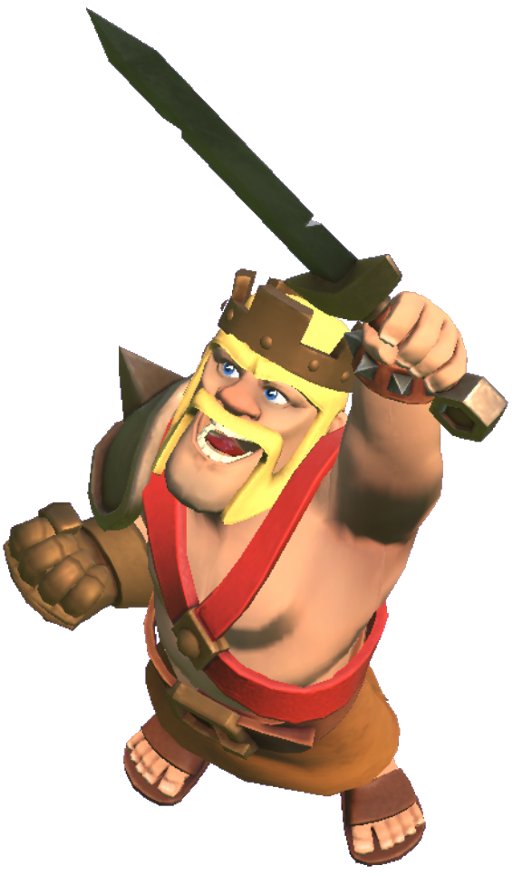 clash of clans barbarian king wallpaper