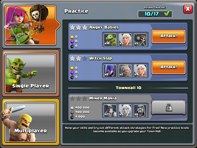 Single Player Campaign, Clash of Clans Wiki