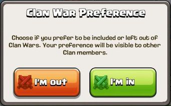 Clan War Preference