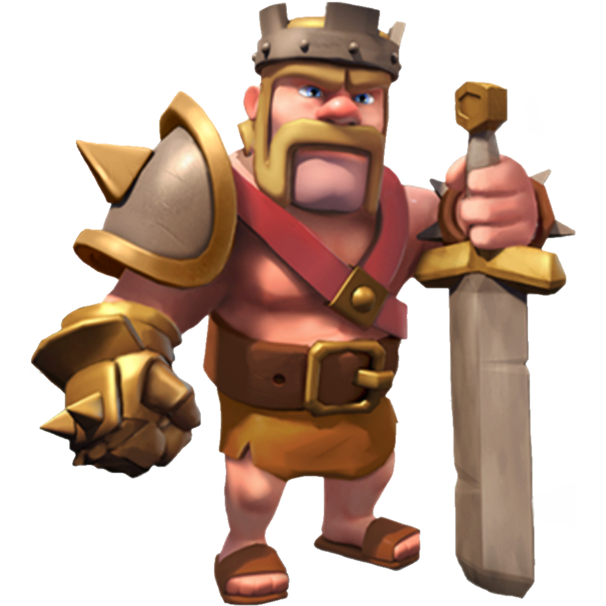 Clans of royale. Барбарян Clash Royale. Coc Король варваров. Clash Royale Король варваров. Король варваров Clash of Clans.