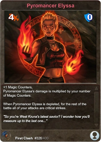 Pyromancer Elyssa | Clash of the Dragons Wiki | Fandom