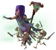 Witch with her Skeletons.