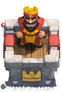 King Tower 3 and the figure of King in Clash Royale