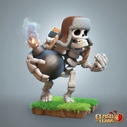 Official 3D model of Clash of Clans Giant Skeleton