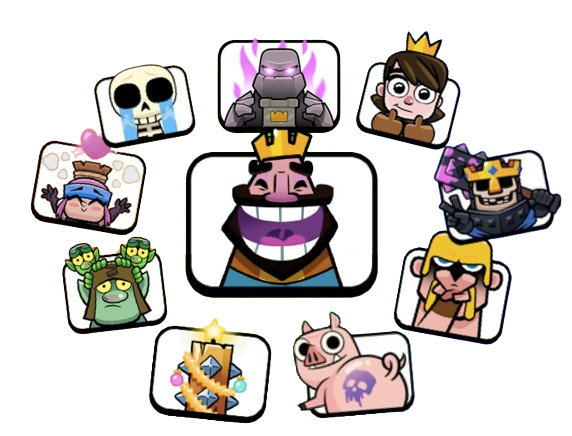 how to unmute emotes in clash royale