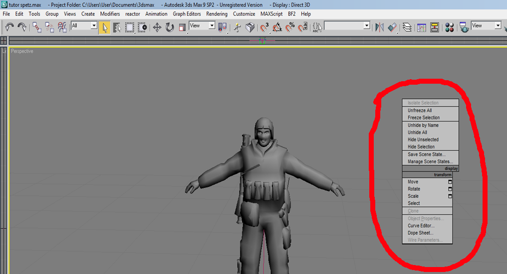 3ds max 8 saving an object