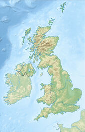 United Kingdom relief location map