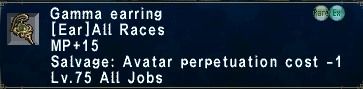 Gamma Earring Classic Ffxi Community Fandom
