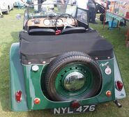 Morgan +4 rear view