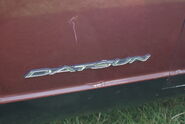 Datsun Chrome Writing