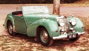 Triumph 2000 Roadster (1949) in 1990 at a Melbourne Park, Australia by Ikos 