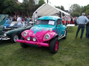 VW Beetle - Pink / blue