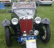 1947 MG TC police car