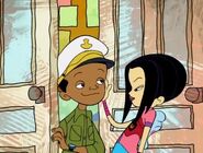 Li'l D and Kim in the episode "Too Cool for School".