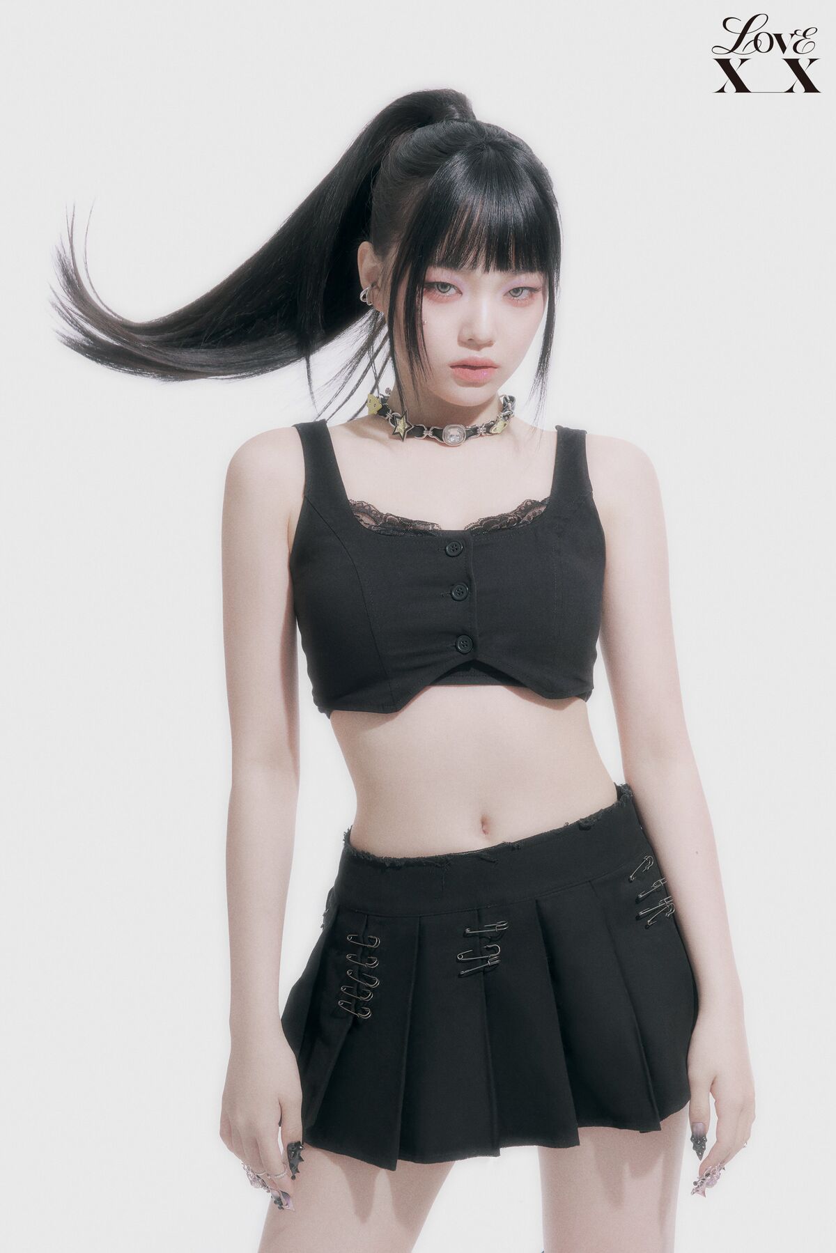 SALON DE YOHN☆Romantic Ribbon Long Skirt_2color★韓国人気★ SALON DE YOHN☆Romantic Ribbon Long Skirt_2color☆韓国人気