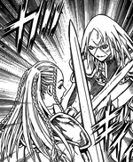 Miria y Hysteria luchando