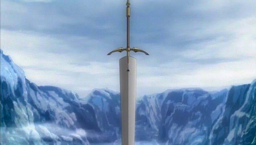 Claymore sword.