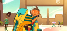 On her bike.png