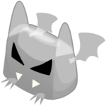 Ghostly Fat Bat You can barely see him!