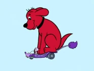 Clifford The Big Red Dog - Purple Poodle Dragster