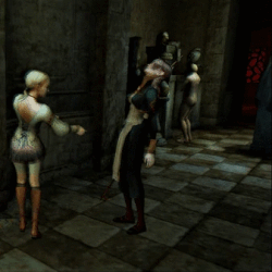 Hewie savagely biting Daniella.